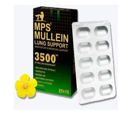 MPS Mullein Lung Support 3500mg for Dogs & Cats, 20 Tabs at ithinkpets.com (1) (1)