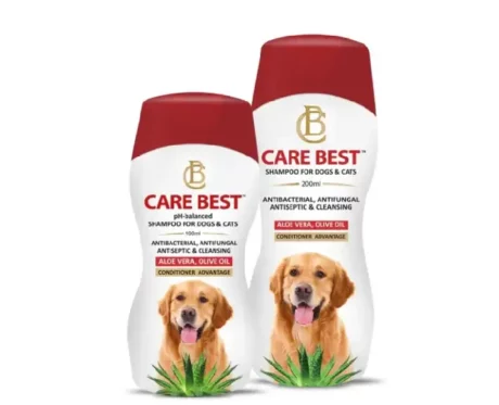 Skyec Carebest Antibacterial Antifungal Shampoo for Dogs & Cats, 200 ML at ithinkpets.com (1) (1)