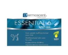 Savavet Dermoscent Essential 6 Spot On Cats, 0.6ml x 4 Pipette at ithinkpets.com (1) (1)