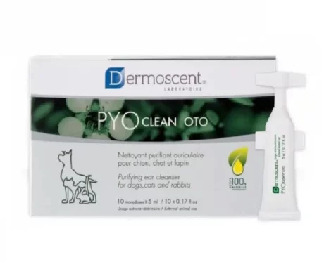 Savavet Dermoscent Pyoclean Oto for Dogs & Cats, 5 ML x 10 Pipette at ithinkpets.com (1) (1)