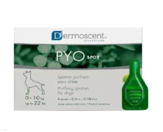 Savavet Dermoscent Pyospot for Dogs 0 to 10kg, 0.64 ML x 4 Pipette at ithinkpets.com (1) (1)