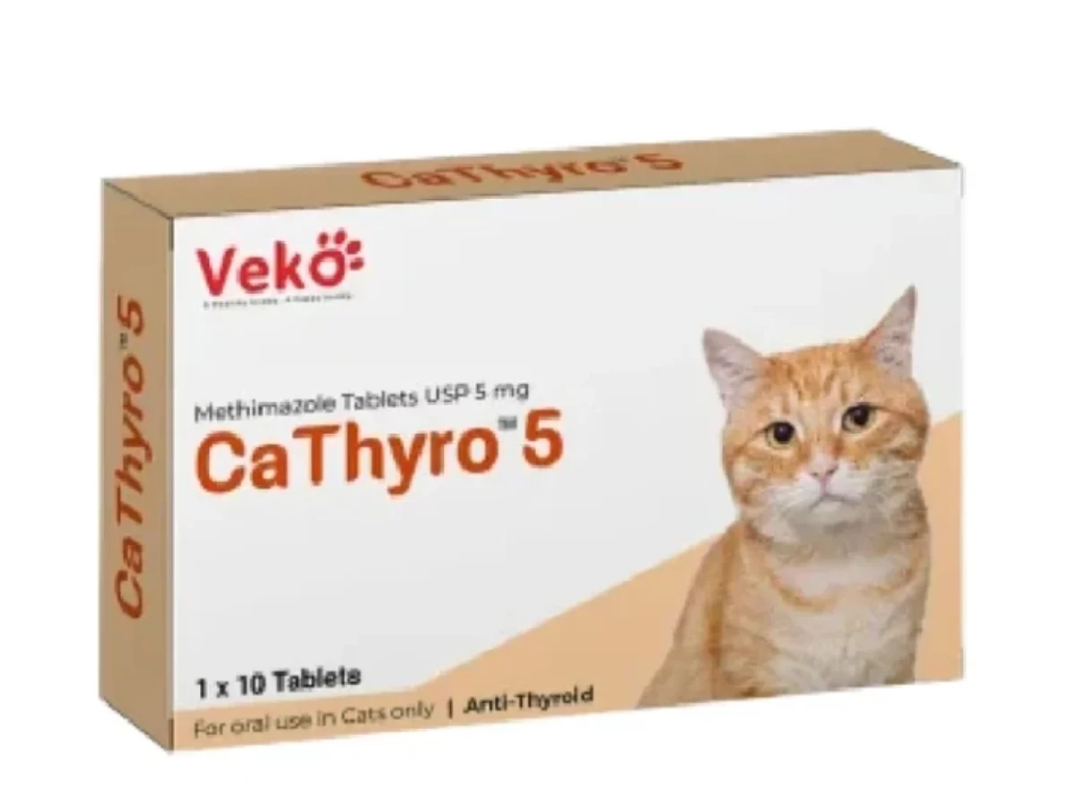 Buy Veko CaThyro 5mg Methimazole Tablets For Cats Thyroid Care