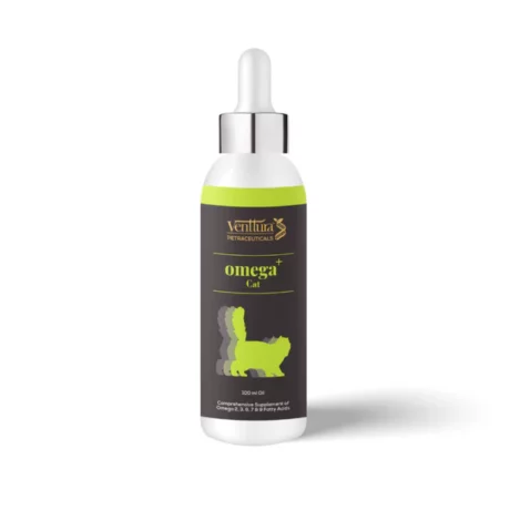 Venttura Omega Plus Cat Supplement for Healthy Skin & Glowing Coat, 100 ML at ithinkpets