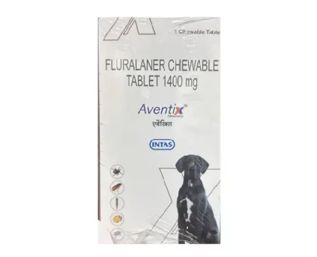 Intas Aventix 1400 Mg Chewable Tick & Flea, Fluralaner Tablets for Dogs, 40 to 50 Kg at ithinkpets.com