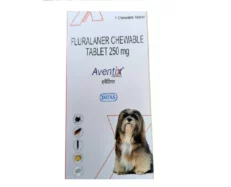 Intas Aventix 250 Mg Chewable Tick & Flea, Fluralaner Tablets for Dogs , 4.5 kg to 10 Kg at ithinkpets.com