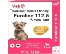 Veko Furaline Fluralaner 112.5mg Chewable Tick & Flea Tablets for Dogs, 2 kg to 4.5 Kg at ithinkpets.com
