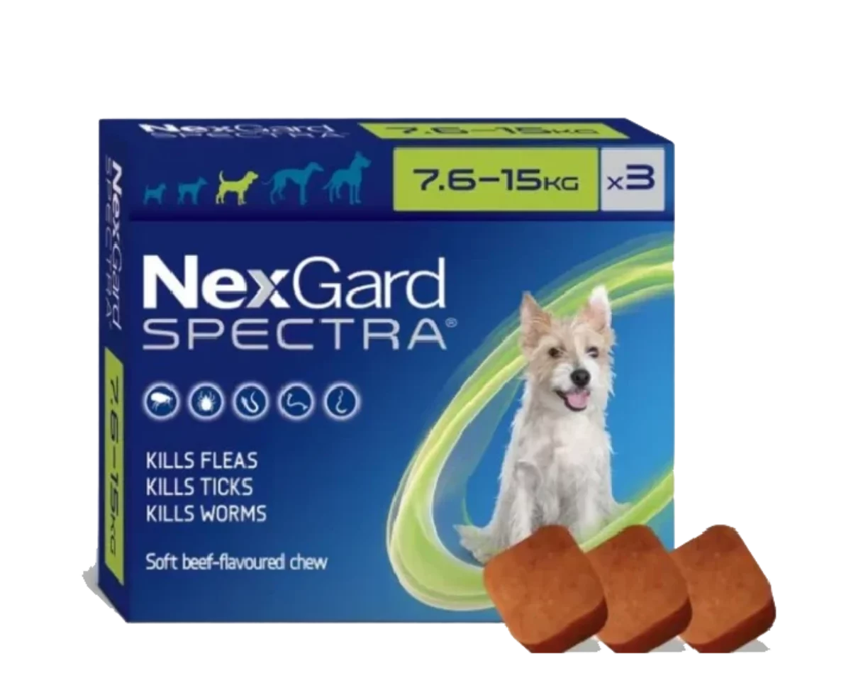 Buy NexGard Spectra Medium For Dogs KG Flea, Tick Worm