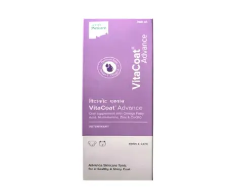 Hester Vitacoat Advance Syrup Skin & Coat Supplement for Dogs and Cats, 200 ML at ithinkpets.com (1) (1)