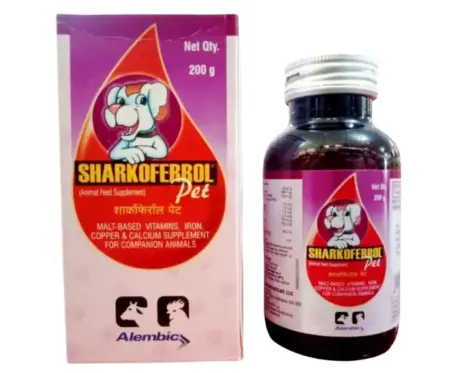 Alembic Sharkoferrol Pet Syrup, 200 GM atIthinkpets.com