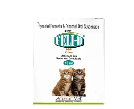 Areion Vet Feli D Kitten Deworming Suspension, 15 ML at ithinkpets.com (1) (1)