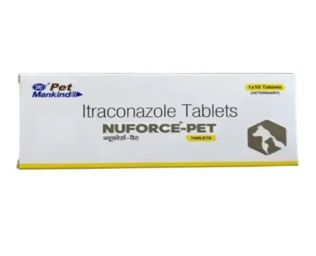 Mankind Nuforce Pet Tablets (Itraconazole) for Dogs and Cats, 10 Tablets Ithinkpets.com