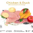 Dibaq Sense Grain Free Chicken and Duck with Mushrooms and Mango Hypoallergenic Adult Wet Dog Food,380 GM at ithinkpets.com (2)