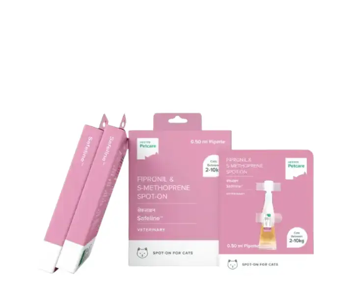 Hester Safeline Cat Tick & Flea Spot On (Fipronil & S Methoprene) for Between 2 to 10 KG atIthinkpets.com
