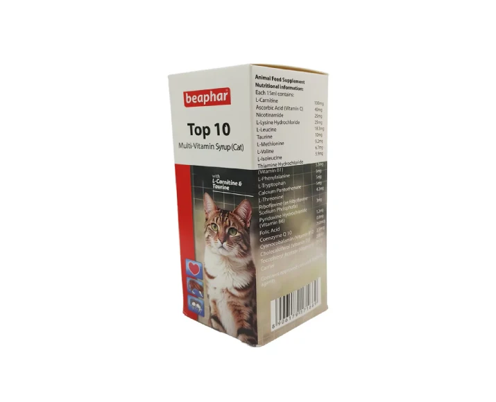 Beaphar TOP 10 Cat Syrup Multi Vitamin, 200 ML at ithinkpets.com (3)