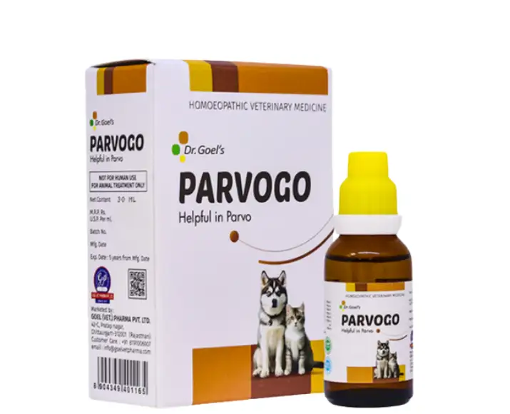 Dr Goel PARVOGO for Parvo Virus in Dogs and Cats, 30 ML at ithinkpets.com (1)