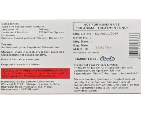 Drools Bacblock L2 Tablets for Dogs & Cats, 20 Tablets at ithinkpets.com (2)