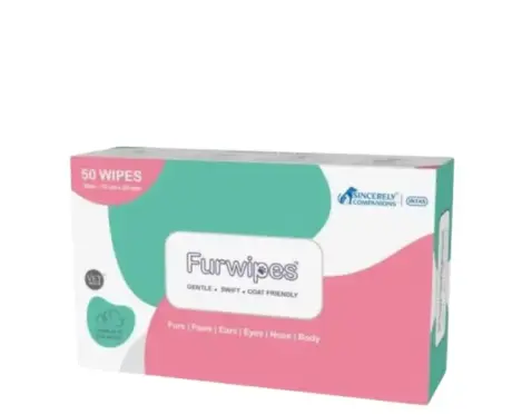 Intas Furwipes Pet Cleansing Wipes, Hypoallergenic for Dogs & Cats, 50 Soft Wipes at ithinkpets.com (1)