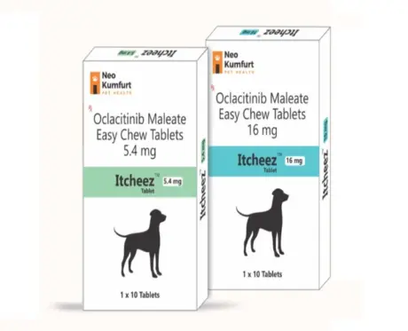 Neo Kumfurt Itcheez, Oclacitinib Maleate Easy Chew Tablets, 10 Tabs at ithinkpets.com (1) (1)