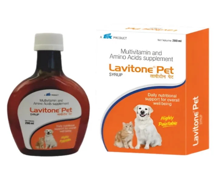 Ttk Lavitone Pet Syrup Multivitamin and Amino Acid Supplement for Dogs and Cats, Birds, 200 ML at ithinkpets.com (3)