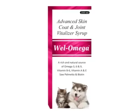 Welkine Wel Omega Syrup for Dogs & Cats, 200 ML Ithinkpets.com