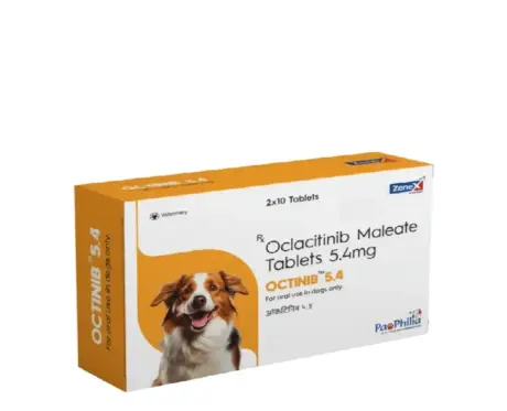 Zenex OCTINIB 5.4 MG Oclacitinib Maleate Tablets, 10 Tablets at ithinkpets.com (1) (1)
