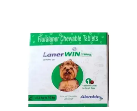 Alembic-Lanerwin-250-MG-Fluralaner-Dog-Tick-Flea-Control-Tablet4.5-To-10-kg-Ithinkpets.com