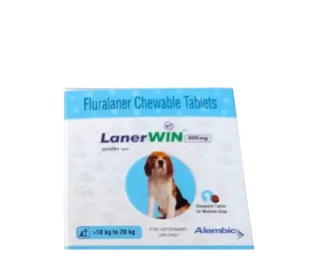 Alembic-Lanerwin-500-MG-Fluralaner-Dog-Tick-Flea-Control-Tablet10-To-20-kg-Ithinkpets.com