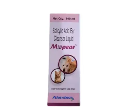 Alembic Mopear Ear Cleanser (Salicylic Acid) for Dogs & Cats, 100 ML at ithinkpets.com (1)