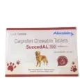 Alembic SuccedAL 100 MG (Carprofen) Tablets for Dogs, 6 Tablets at ithinkpets.com (1) (2)