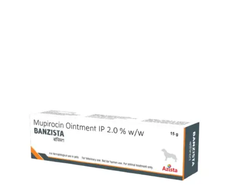 Azista Banzista, Mupirocin Ointment for Dogs, 15 GM at ithinkpets.com (1)