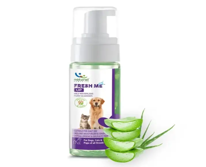 Natural Remedies Fresh Me Up Waterless Dry Shampoo for Dogs and Cats at ithinkpets.com (2)