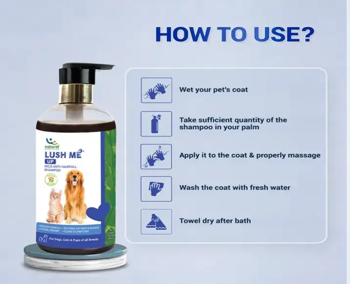 Natural Remedies Lush Me Up Anti Hairfall Shampoo for Dogs and Cats at ithinkpets.com (2)