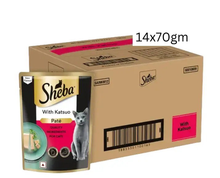 Sheba Katsuo Pate Rich Premium Adult Fine Cat Wet Food, 70 GM ithinkpets.com