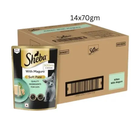 Sheba Maguro Soft Pate Rich Premium Kitten Cat Wet Food, 70 GM Ithinkpets.com