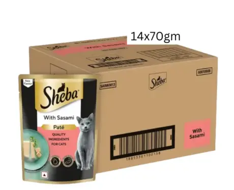 Sheba Sasami Pate Rich Premium Adult Fine Cat Wet Food, 70 GM Ithinkpets.com
