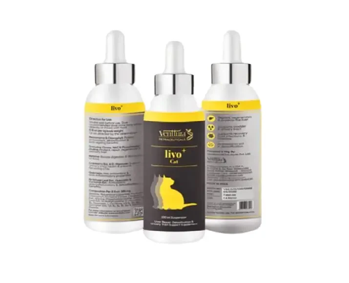 Venttura Livo Plus Cat, Liver Repair Supplement for Cats, 100 ML at ithinkpets.com (1)