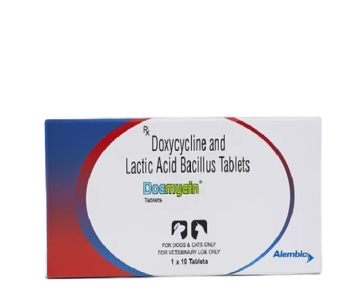 Alembic Docmycin L 100 Tablets for Dogs & Cats, 10 Tablets at ithinkpets.com (1) (1)