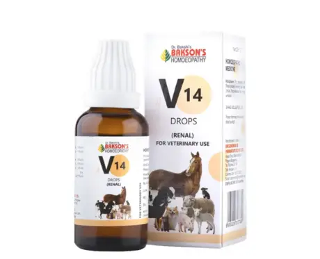 Bakson Veterinary V14 Renal Drops for Pets & Farm Animal, 30 ML Ithinkpets (2)