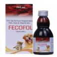Corise Fecofol Syrup, Iron & Folic Acid Suspension for Dog & Cats, 200 ML at ithinkpets.com 1