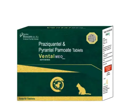 Corise Vental MEO Deworming Tablets for Cats,Praziquantel & Pyrantel Pamoate, 4 Tablets Ithinkpets.com