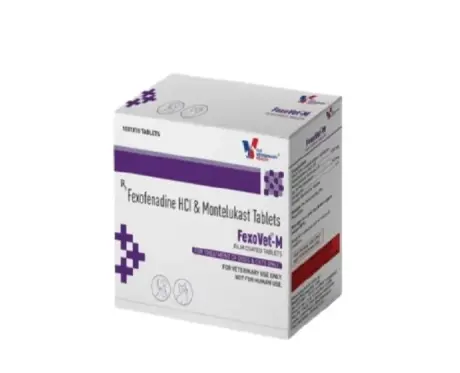 Drools FexoVet M Tablets, Allergy Relief & Respiratory Care for Dogs & Cats, 10 Tablets at ithinkpets.com (1) (1)