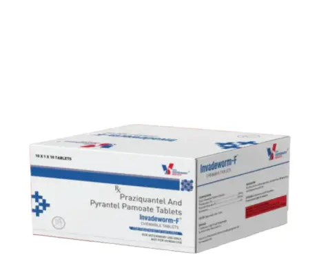 Drools Invadeworm F Dewormer Tablets for Cats,10 Tablets Ithinkpets.com