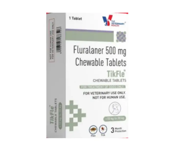 Drools TikFle Fluralaner 500 MG Tick & Flea Tablet for Dogs (10 to 20 KG) Ithinkpets.com