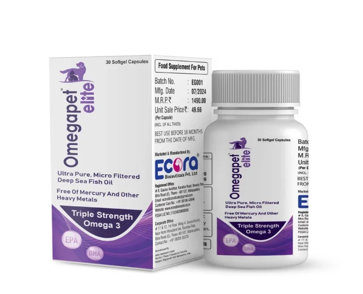 Ecora MPS Omega Pet Elite for Joint, Skin & Heart Health, 30 Softgels Capsules at ithinkpets.com (1) (1)