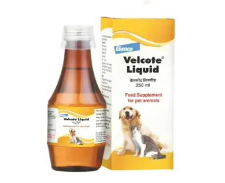 Elanco Velcote Liquid, Omega Enriched Multivitamin for Dogs & Cats, 250 ML at ithinkpets.com (1)