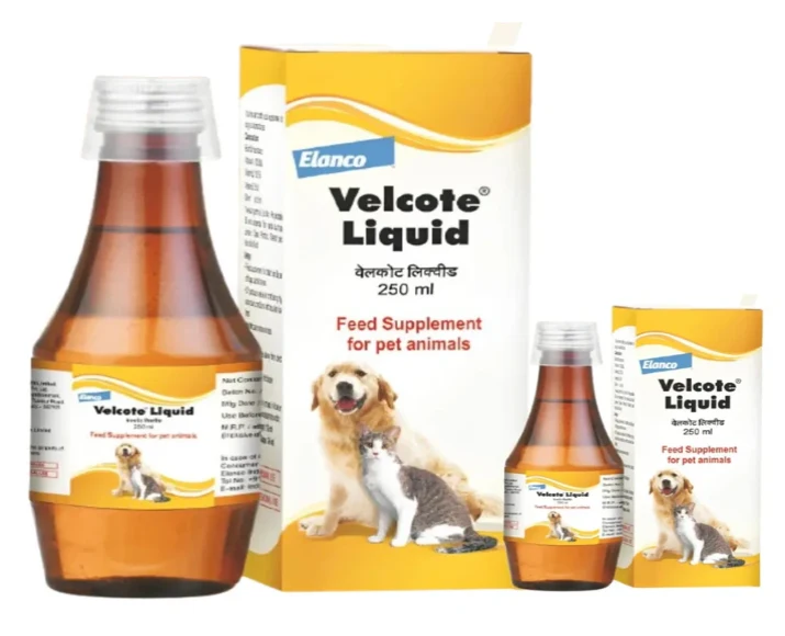 Elanco Velcote Liquid, Omega Enriched Multivitamin for Dogs & Cats, 250 ML at ithinkpets.com (2)