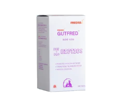 Freossi Gutfred Tablets with Pre & ProBiotics for Dogs & Cats, 30 Tablets at ithinkpets.com (1) (1)