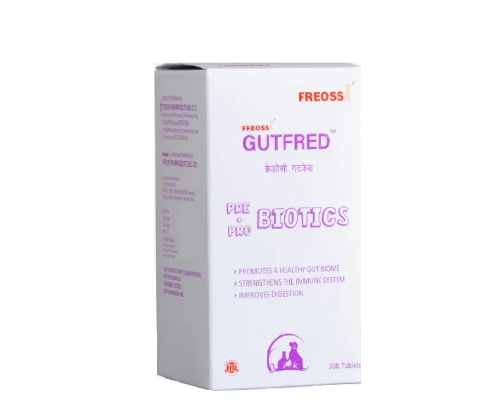 Freossi Gutfred Tablets with Pre & ProBiotics for Dogs & Cats, 30 Tablets at ithinkpets.com (1) (1)
