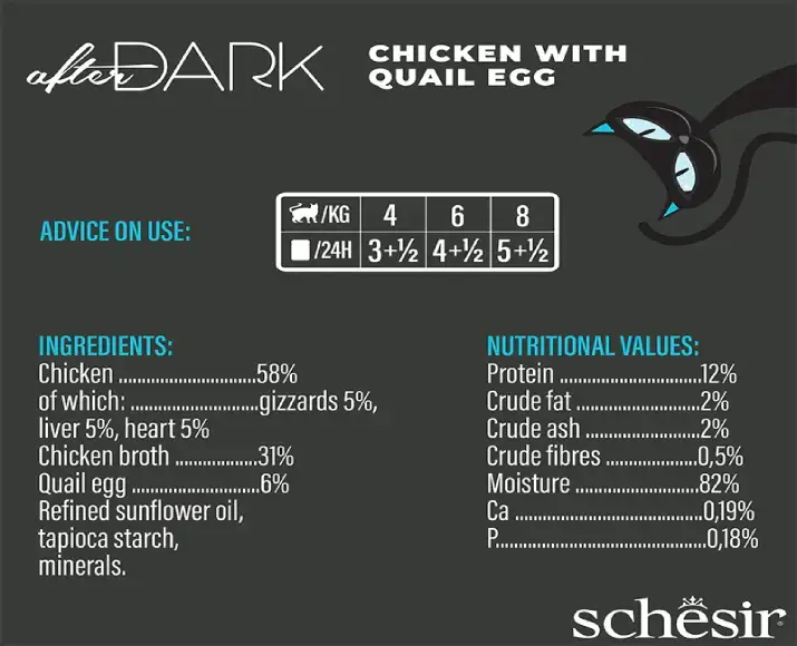 Schesir After Dark Cat Pate Chicken and Quail Egg, 80 GM Ithinkpets (2)