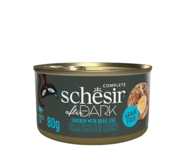 Schesir After Dark Cat Pate Chicken and Quail Egg, 80 GM Ithinkpets (2)